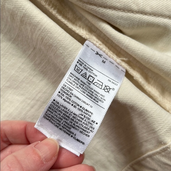 Cream Button-Up Chore Jacket - Picture 3 of 6